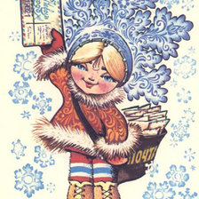 Схема вышивки «Снегурочка»