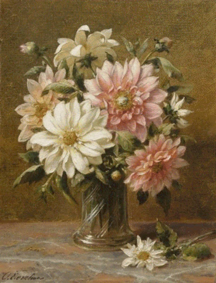 Dahlia's - otto eerelman (groningen 1839-1926) - предпросмотр