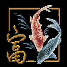 Схема вышивки «иероглиф богатство»