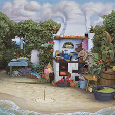 Схема вышивки «ЯЦЕК ЙЕРКА.ЛЕТНЯЯ КУХНЯ»