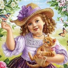 Схема вышивки «Девочка»