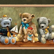 Схема вышивки «мишки»