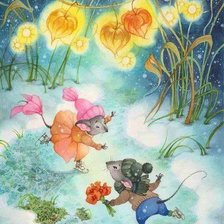 Схема вышивки «мышки»