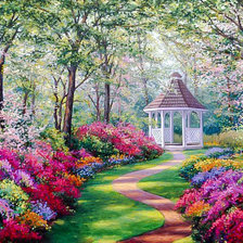 Схема вышивки «A World.»