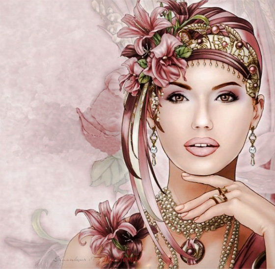 Art Deco Lady. - ladies.portraits. - оригинал