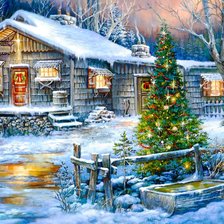 Схема вышивки «Праздничный вечер»