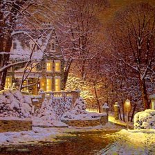 Схема вышивки «Зима»