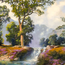 Схема вышивки «Great Spring Falls.»