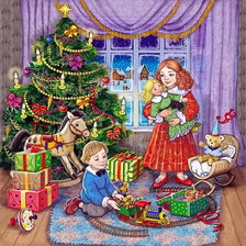 Схема вышивки «Игрушки»