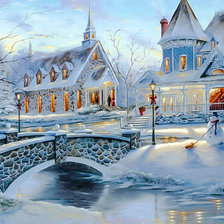 Схема вышивки «Home for Christmas-2.»