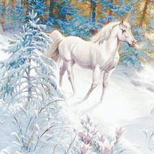 Схема вышивки «единорог»