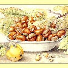 Схема вышивки «Каштаны.»