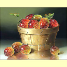 Схема вышивки «Крыжовничек.»