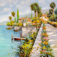 Схема вышивки «Lake Front.»