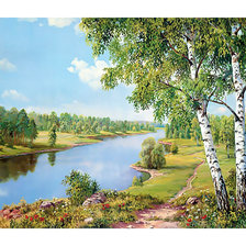 Схема вышивки «Пейзаж.»