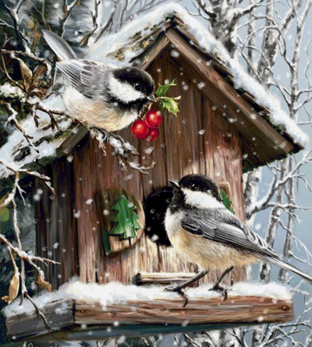 птицы - гнездо. птицы. лес. - предпросмотр