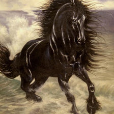 Схема вышивки «Скачущий конь»