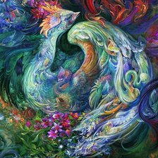 Схема вышивки «птицы»