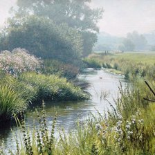 Схема вышивки «пейзаж»