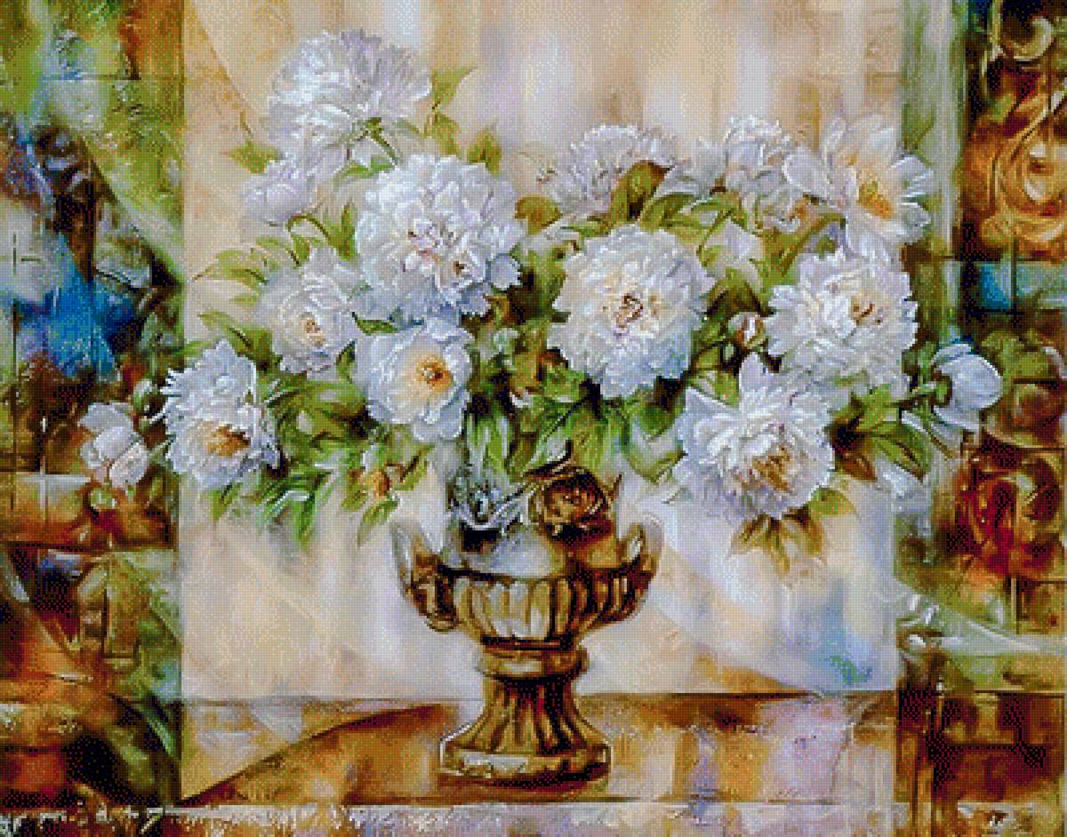 Peony Rhapsody. - lena liu painter.flowers and gardens. - предпросмотр