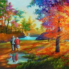 Схема вышивки «passeggiata bosco»