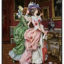 Схема вышивки «дамы»