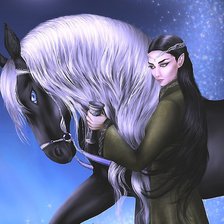 Схема вышивки «Девушка»