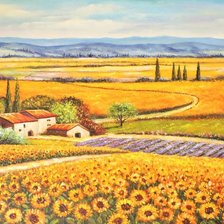 Схема вышивки «Солнечное поле / худ. Руслан Смородинов/»