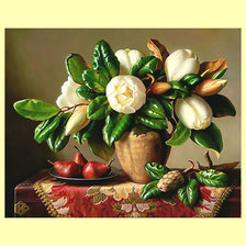 Схема вышивки «Цветочный натюрморт.»