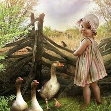 Схема вышивки «Лето в деревне.»