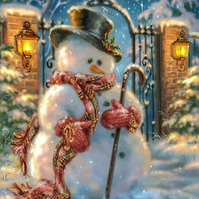 Elegant Mr. Snowman.