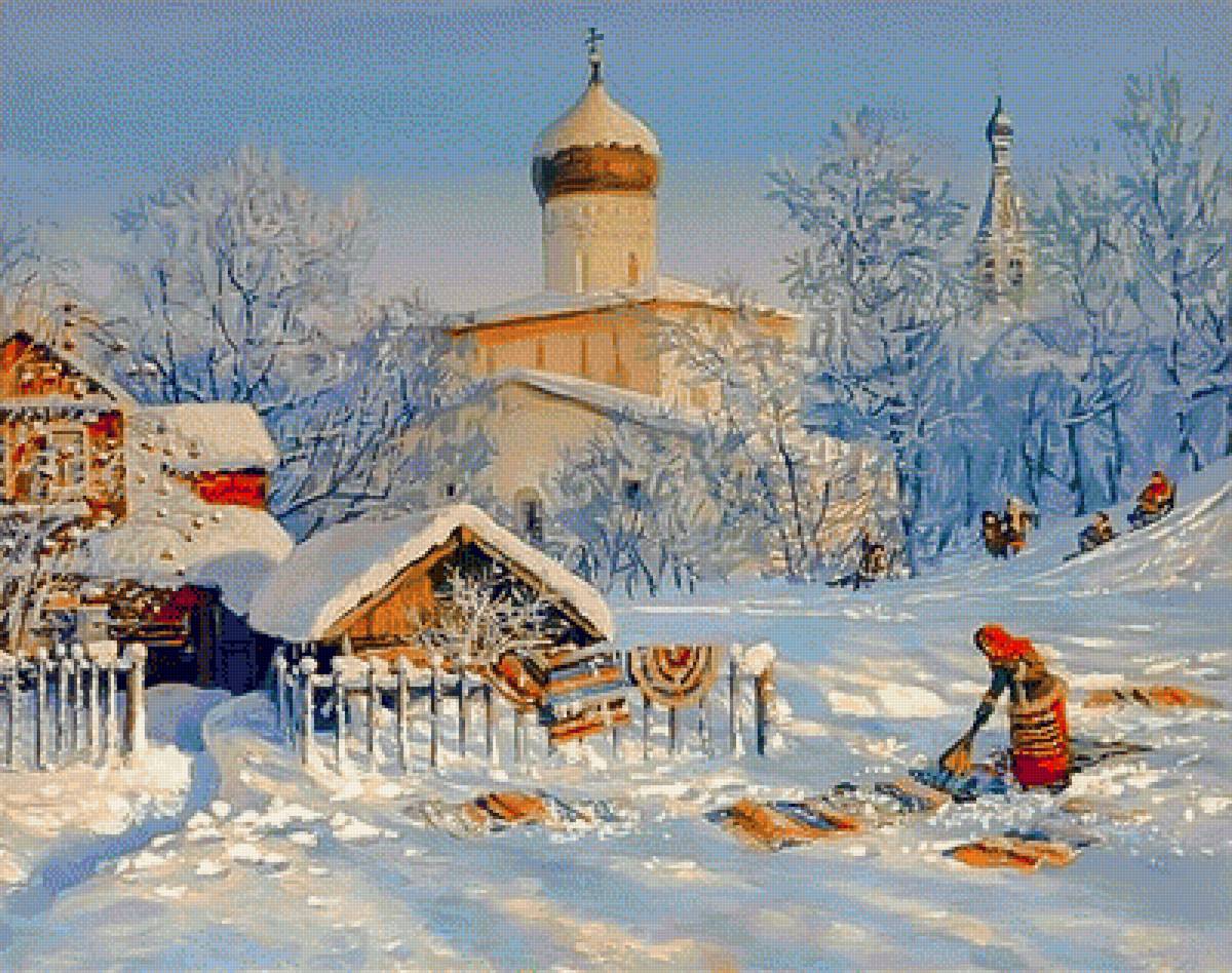Winter Clean Carpets. - snowscenes.people. - предпросмотр