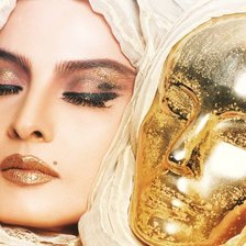 Схема вышивки «девушка и маска»