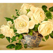 Схема вышивки «Серия "Букет". Розы»