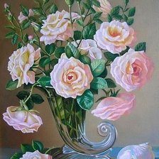 Схема вышивки «розы»