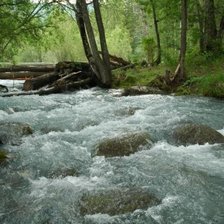 Схема вышивки «Горная река»