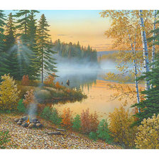 Схема вышивки «Пейзаж.»