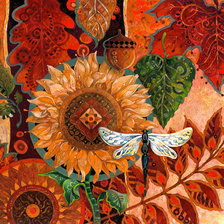 Схема вышивки «стрекоза»