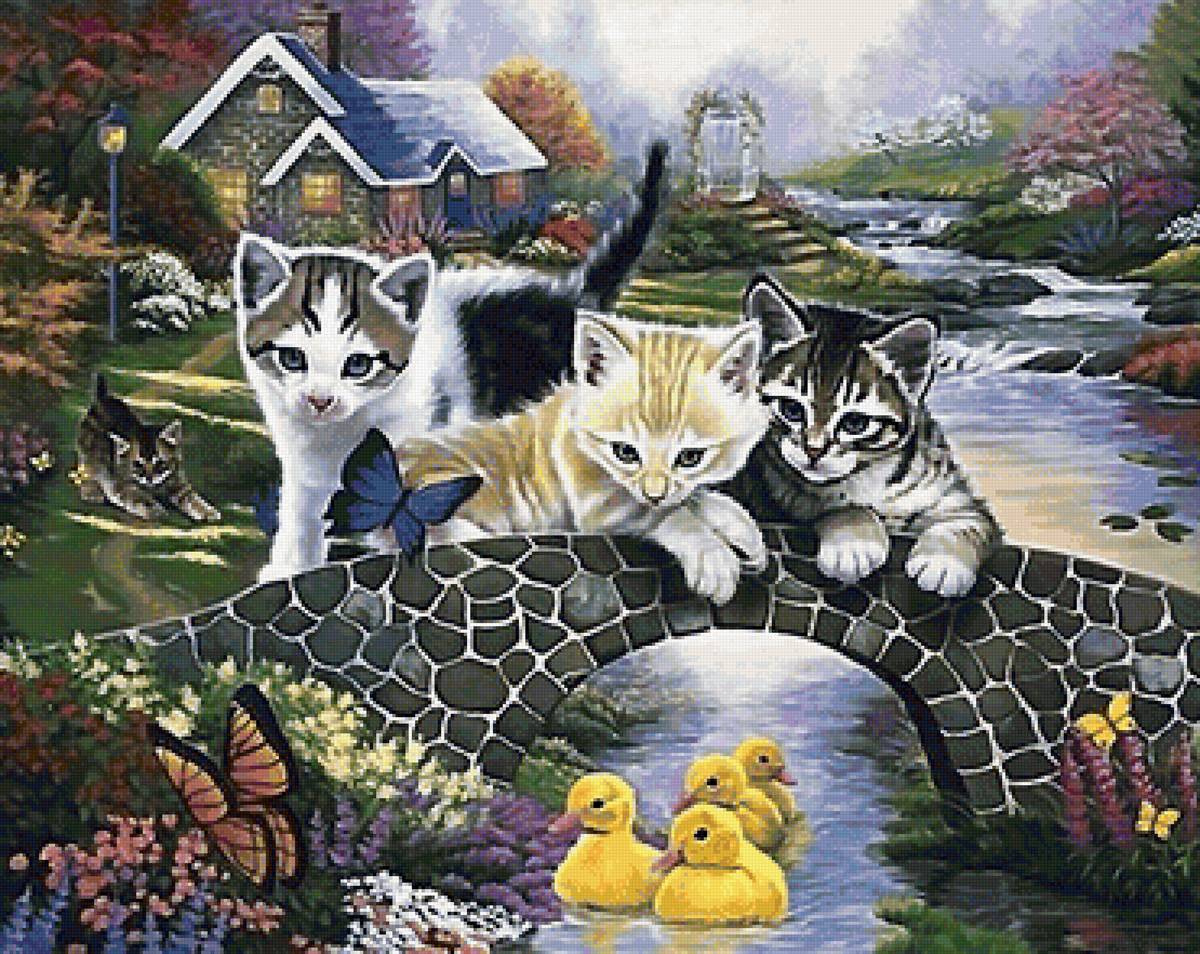 котята - бабочки, котята, утята - предпросмотр