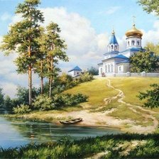 Схема вышивки «церковь»