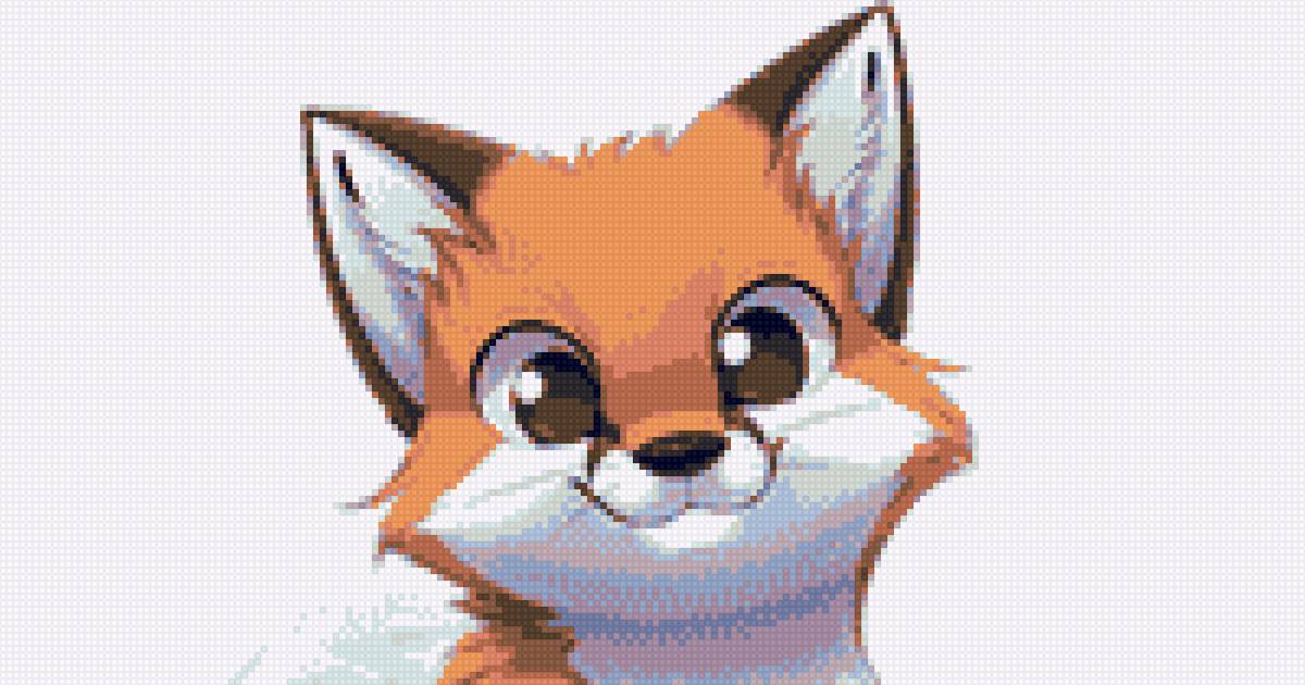 лисенок мордочка - предпросмотр