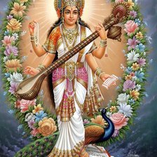 Схема вышивки «девушка богиня»