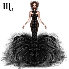 Схема вышивки «Скорпион»