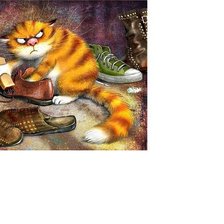 Схема вышивки «кот»