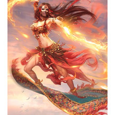 Схема вышивки «Танцовщица.»