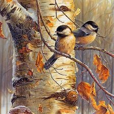 Схема вышивки «птицы»