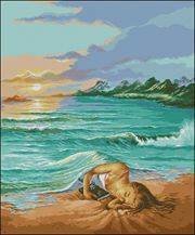 chica durmiendo en el mar