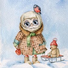 Схема вышивки «Совушка»