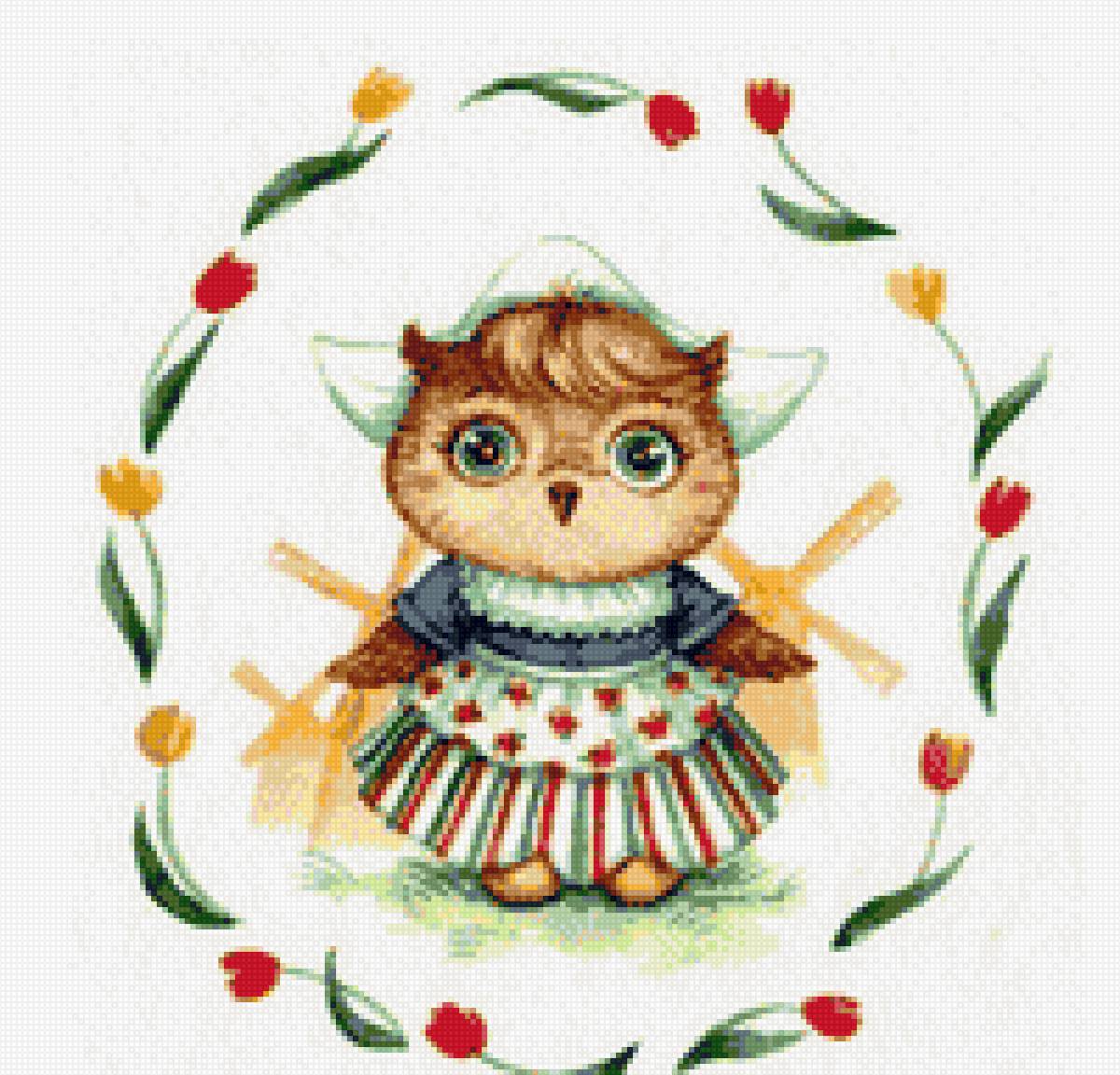 Совушка - сова, совы, нидерланды - предпросмотр