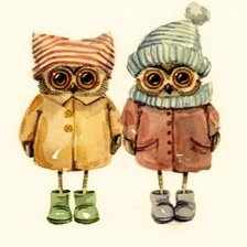 Схема вышивки «Совушки»